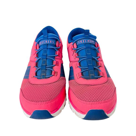 Skechers Summits Sneaker Shoes Womens US 8 Pink Blue Memory Foam Athletic 104087 - Picture 5 of 9